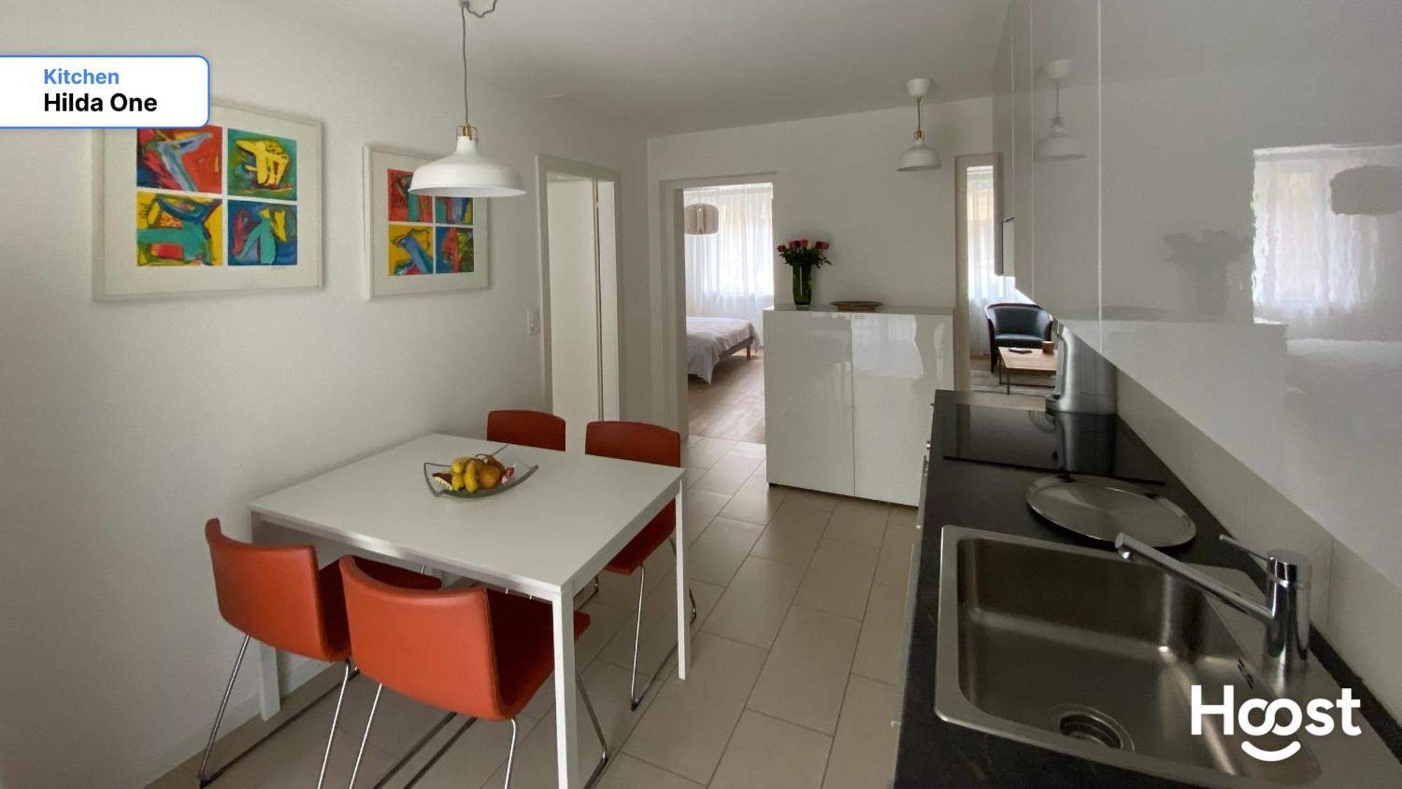 H1 With 4,5 Room, Bathroom, Kitchen, Central, Quiet & Modern With Office 苏黎世 外观 照片